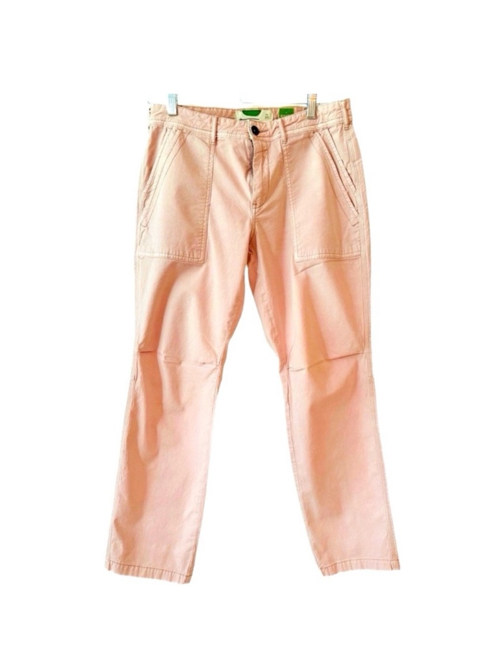 ANTHROPOLOGIE ~ Women’s Light Blush Pink High Waist Cargo Style Pants size 29
